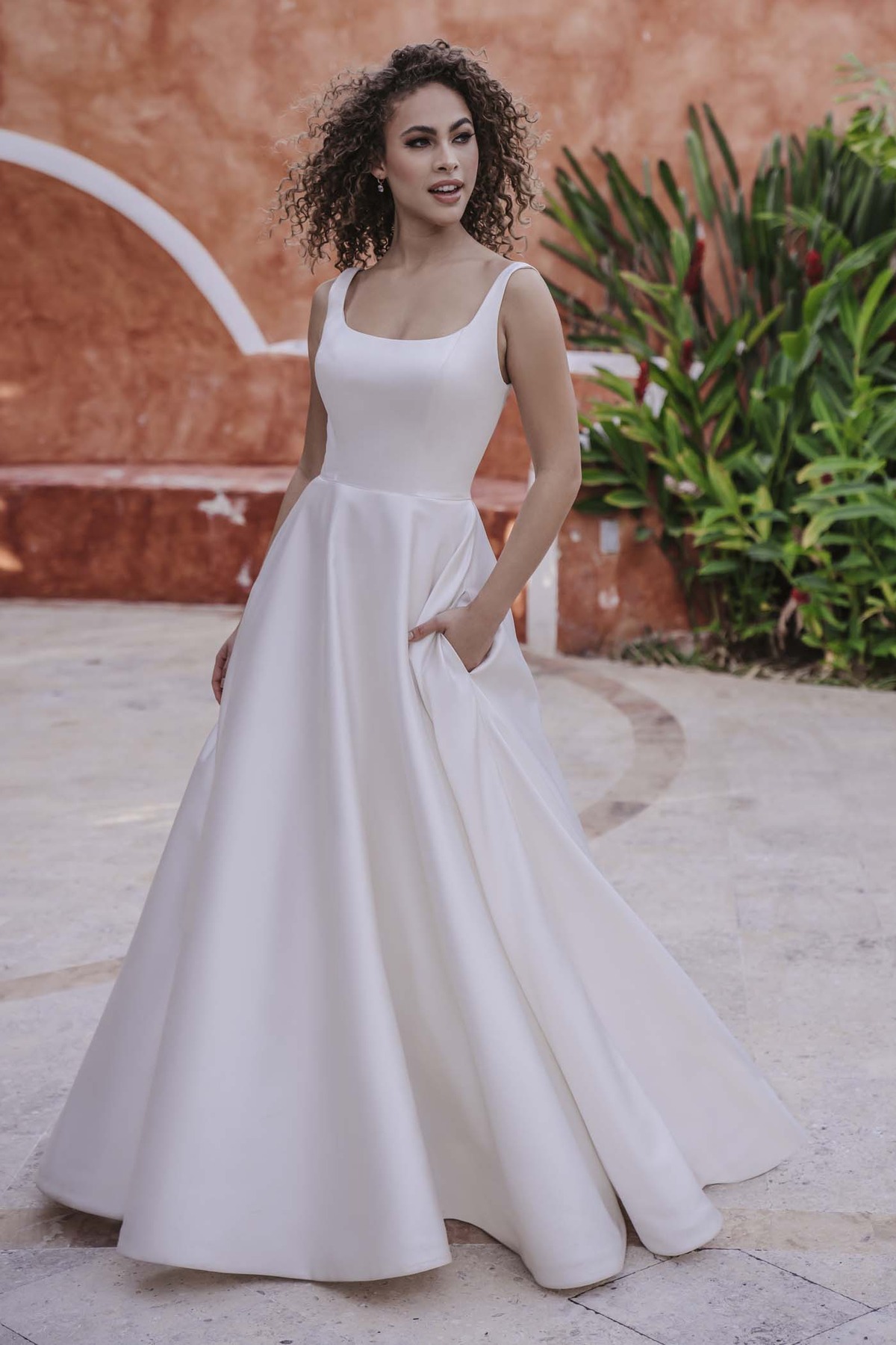 bridesmaid dresses sarasota Kristen Luxe Satin Bridesmaids Dress
