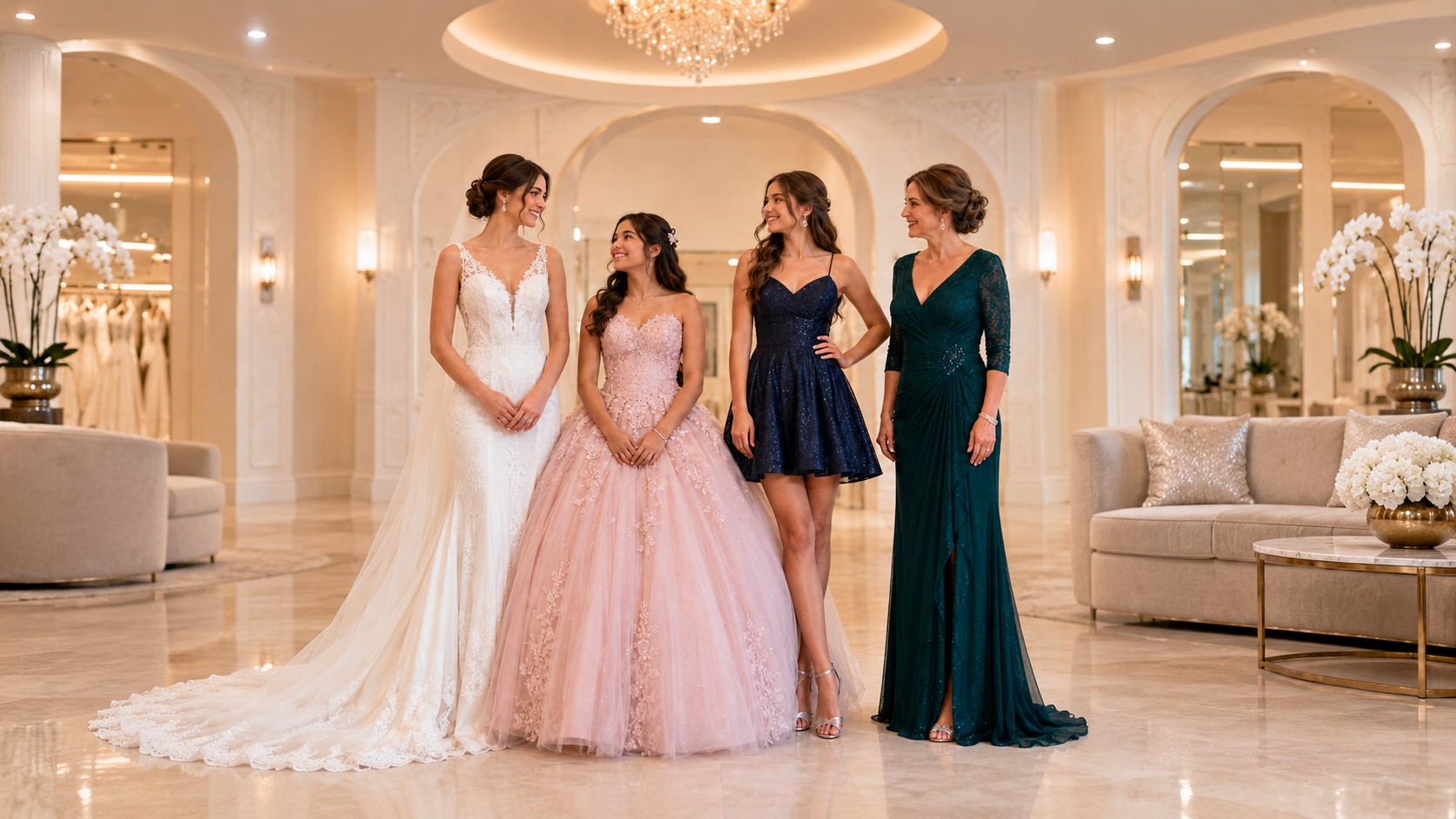 bridesmaid dresses sarasota Barbie's Boutique Color:Ivory Lace + Nude Lining As Picture Maggy London Women's Asymmetric Fall 24 Preview Shoulder Flattering for any body
